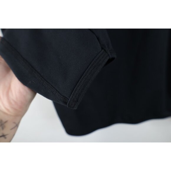 Mammut Mens Medium Spell Out Trekking Snow Half Zip Pullover Jacket Top Black - Picture 8 of 16